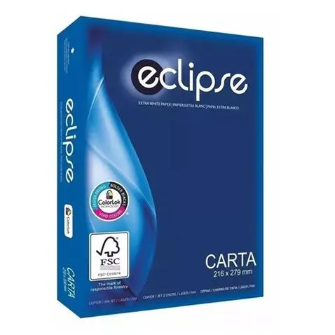 RESMA DE HOJAS BOND T/CARTA ECLIPSE